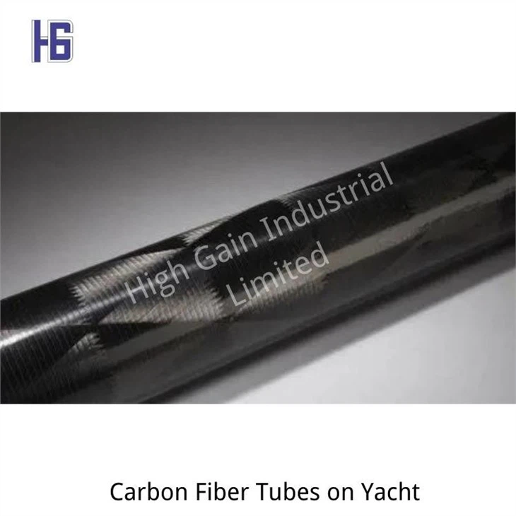 carbon fiber tubes on yacht