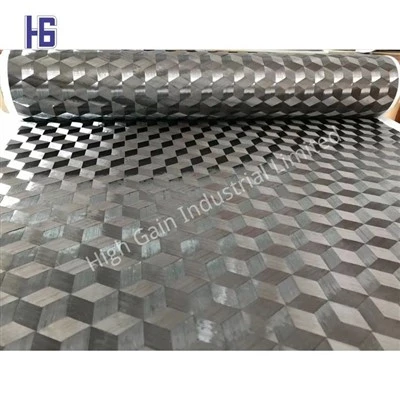 Triaxial spridd bogserkolfiber